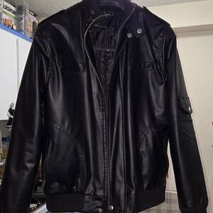 Men's Black Leather Jacket